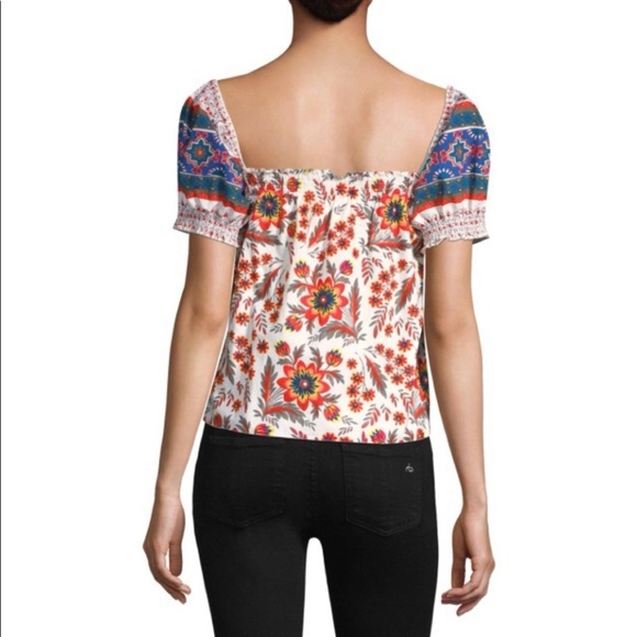 Joie Colorful Boho Top size Medium - Picture 9 of 10